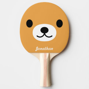 Children's Cute Bear Ping Pong Paddle