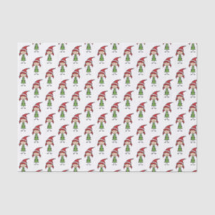 Childrens Cute Christmas Character Red White Green Tissue Paper