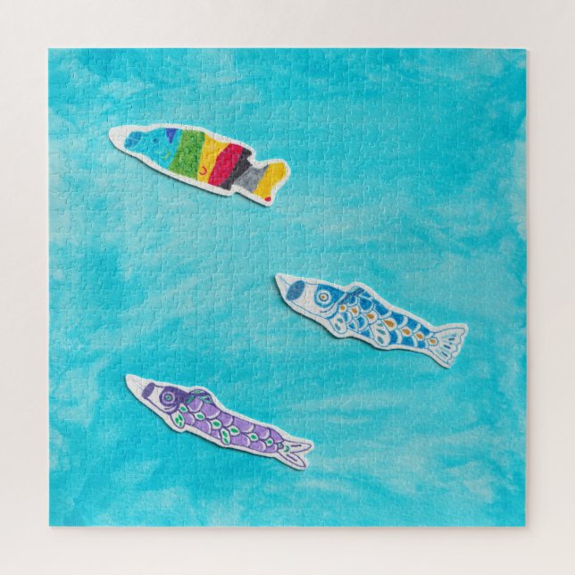 Children's Day Koinobori square puzzle (Vertical)