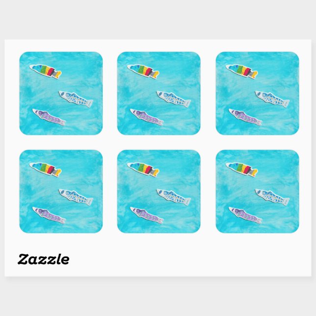 Children's Day Koinobori stickers (Sheet)