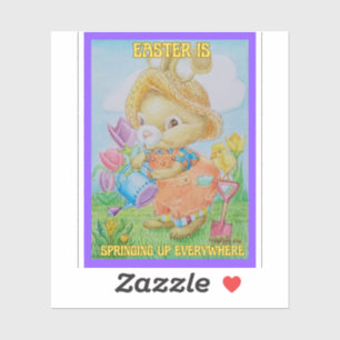 Childrens Easter Springtime Sticker