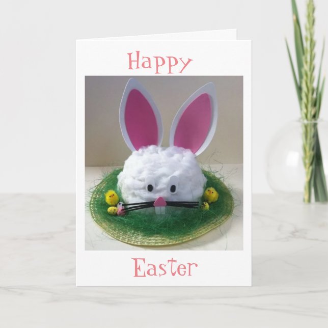 CHILDREN'S **EASTER** W/ BUNNY CAKE TOO HOLIDAY CARD (Front)
