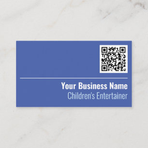 Children's Entertainer QR Code Business Card