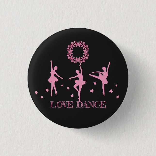 Children's Expression Collection Girl's  1 Inch Round Button (Front)