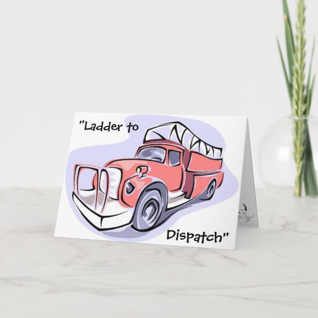 Children's Fire Truck Birthday Party Invitation (Front)