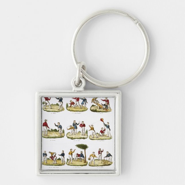 Children's Games, 1810 Keychain (Front)