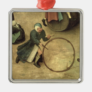 Children's Games : detail of a child with a Metal Ornament
