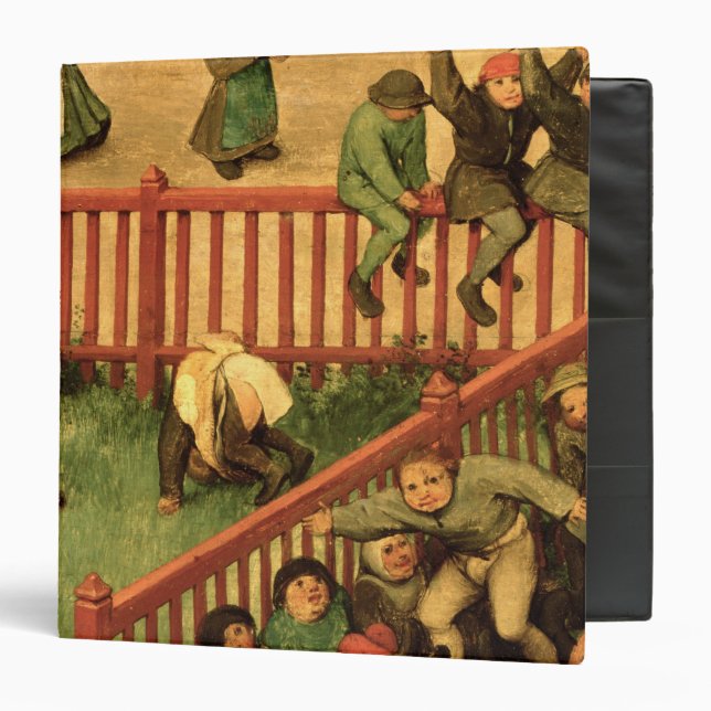 Children's Games : detail of left-hand section Binder (Front/Inside)