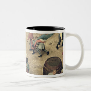Children's Games : detail of left-hand section Two-Tone Coffee Mug