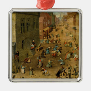 Children's Games : detail of top right hand Metal Ornament