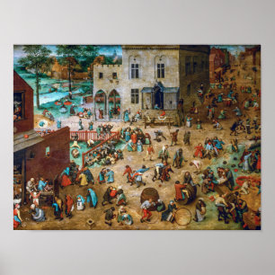 Children's Games   Pieter Bruegel the Elder   Poster