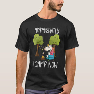 Childrens Glamping Gear Unicorn Camping Stuff T-Shirt
