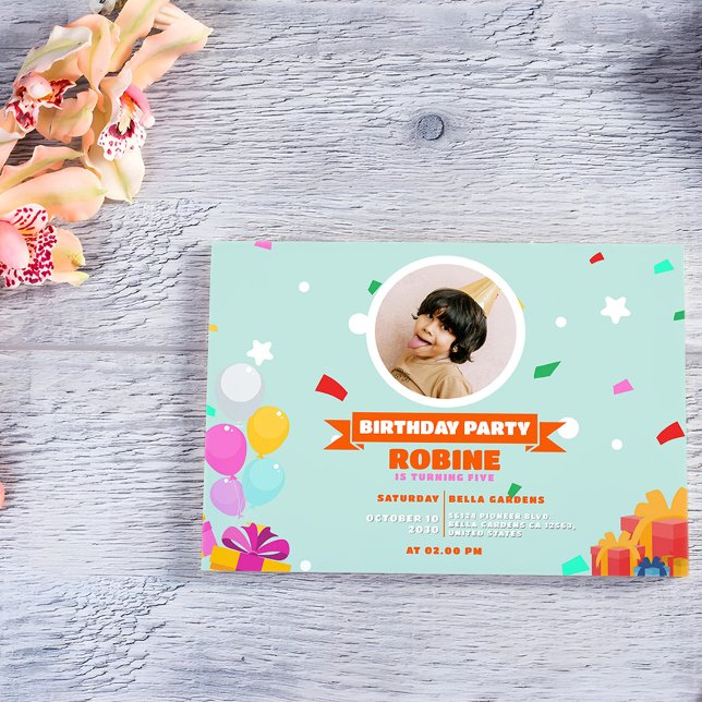 Childrens happy Birthday invitation (Creator Uploaded)