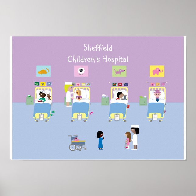 Children's Hospital Ward Customizable Poster (Front)