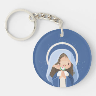 Children's Image of Immaculate Conception Keychain