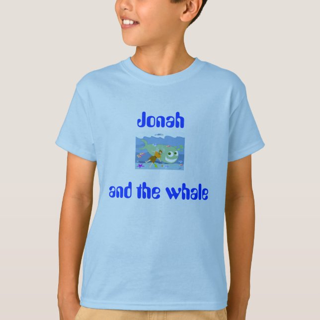 children's Jonah and the whale tee (Front)