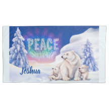 Children's king pillowcase Christmas Polar bears