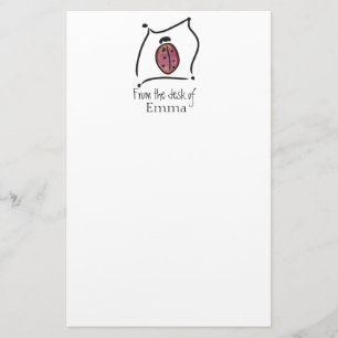 Children's ladybug Stationary personalized Stationery