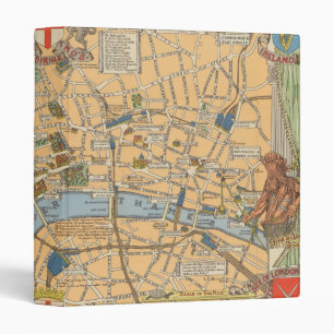 Children's Map of London, England Binder