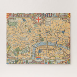 Children's Map of London, England Jigsaw Puzzle