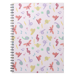 children's music pattern notebook