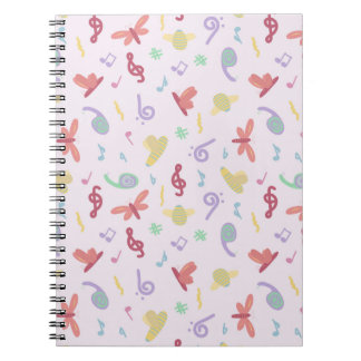 children's music pattern notebook