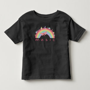 children's musical rainbow toddler t-shirt