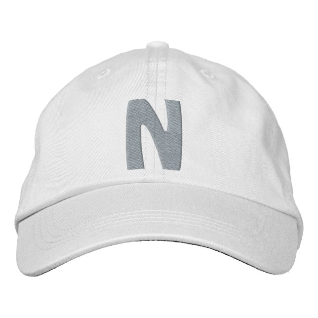 Childrens "N" Embroidered Hat (Front)