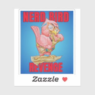 Childrens Nerd Bird Revenge Sticker