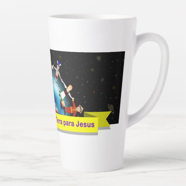 Children's Nun for Jesus (Bibline and Turmine) Latte Mug (Right)