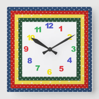Children's Nursery Clock with Numbers