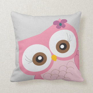 Children's Owl Nursery Bedroom Decor Pillow