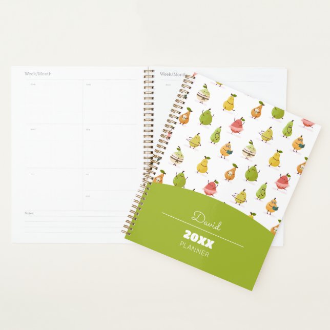 Children's pattern of fun pears (Devant avec enveloppe)