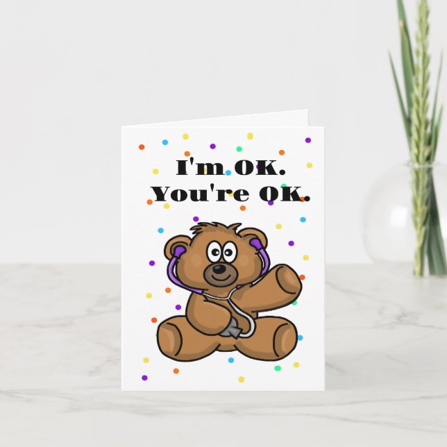 Childrens Pediatrician Thank You Greeting Card (Front)
