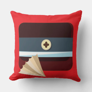 Children's Pencil and Paper Pencil Sharpener Throw Pillow