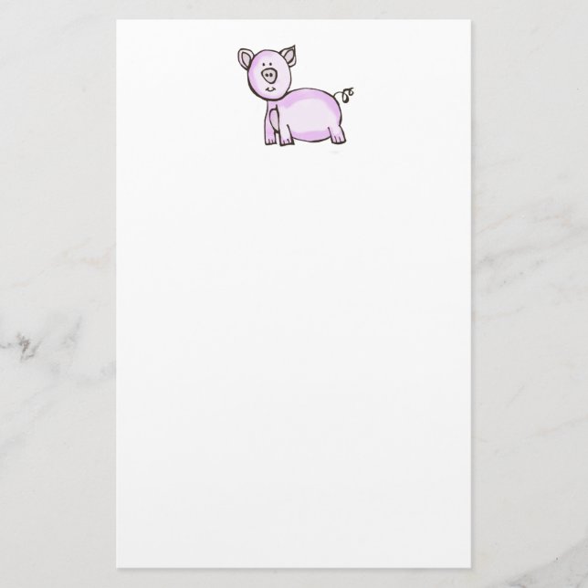Children's Pig Stationery (Front)