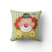 Children's pillow with clown