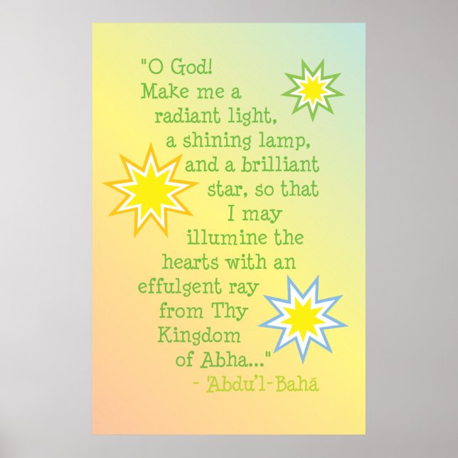 Children's Prayer Poster (Front)