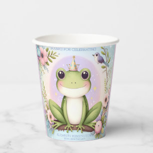Children's Princess Frog Cute Birthday Party Paper Cups