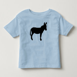 Childrens retro ringer tshirt with donkey logo