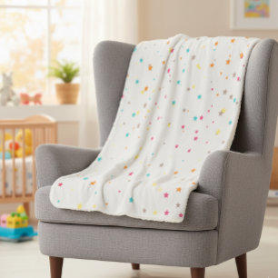 Children's Star Blanket, Cozy and Cute for Bedtim Sherpa Blanket
