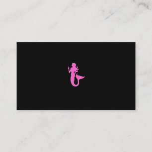 Children's Swim Instructor_Pink Mermaid Biz Card