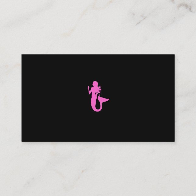 Children's Swim Instructor_Pink Mermaid Biz Card (Front)