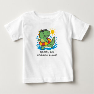 Children's T-shirt with floating dinosaur