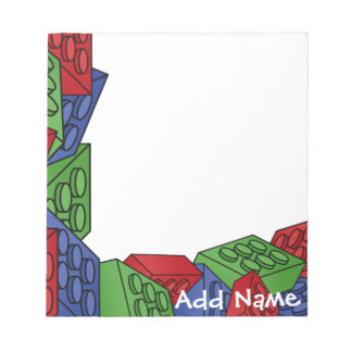 Childrens Toy Art - Building Blocks Notepad