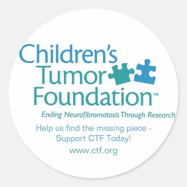 Children's Tumour Foundation Sticker - Customized (Front)