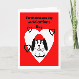 Children's Valentine's Day Cute Dog Greeting Card