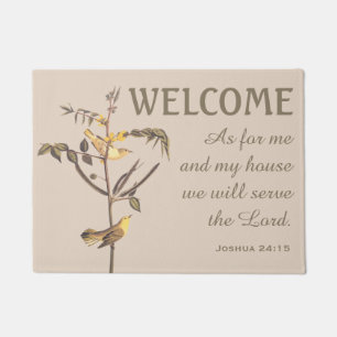 Children's Warbler Birds and Verse Doormat
