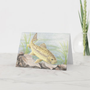 Children's Winning Artwork: apache trout Holiday Card