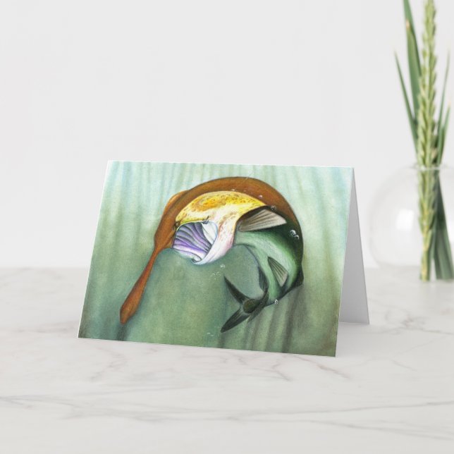 Children's Winning Artwork: paddlefish Holiday Card (Front)